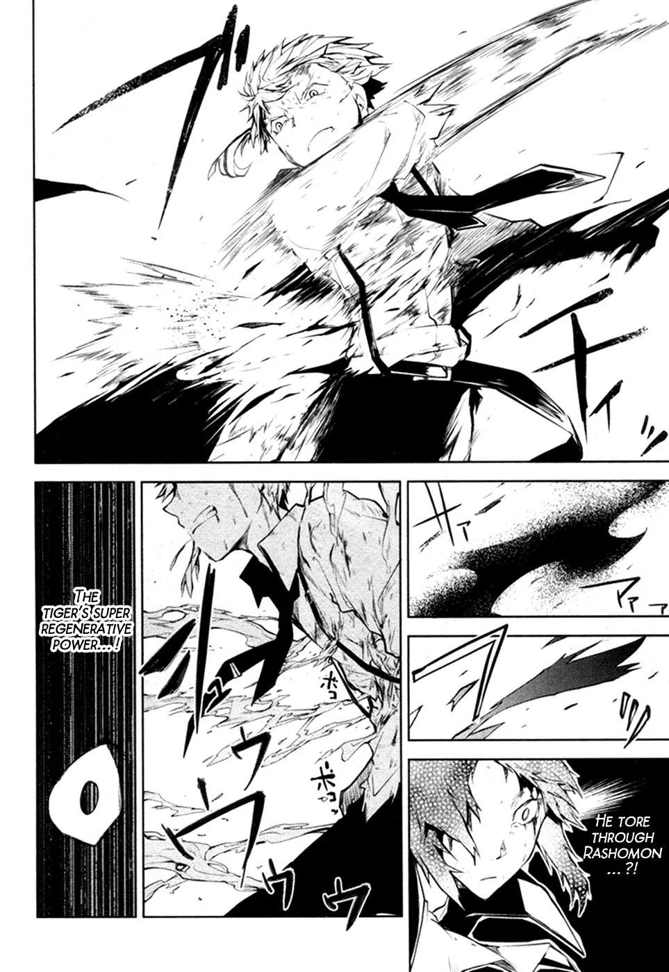Bungou Stray Dogs Chapter 12 page 38 - Chapter 12: Rashomon and Tiger