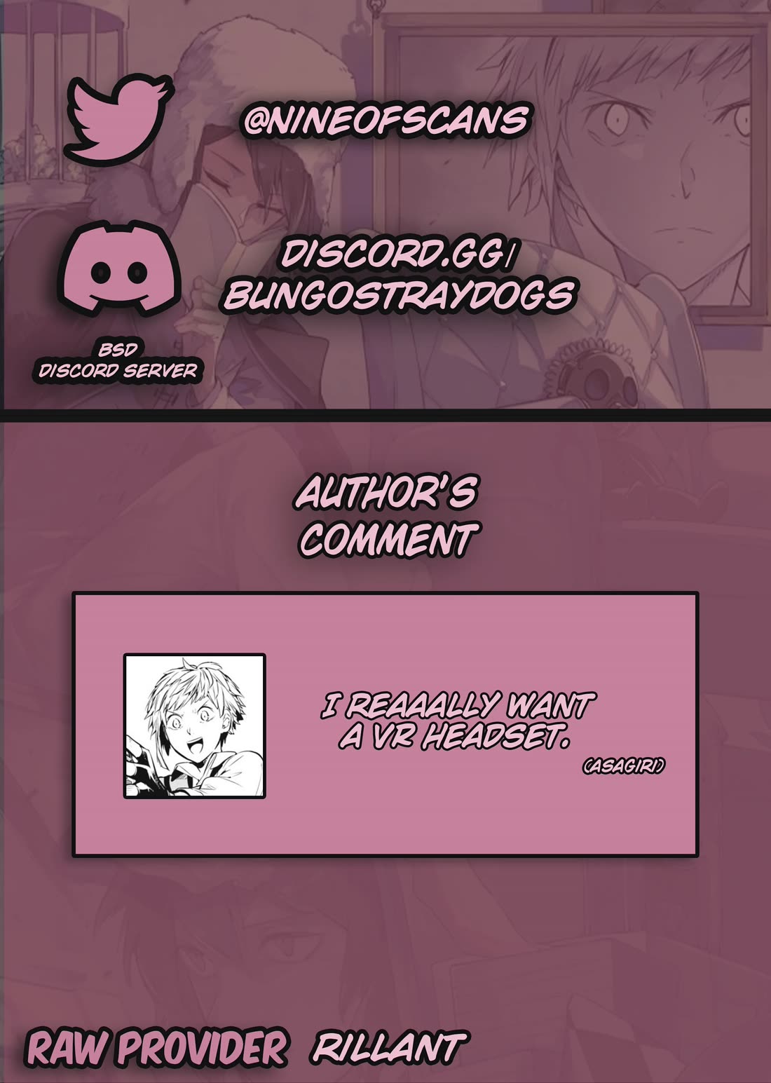 Bungou Stray Dogs Chapter 124 page 1 - Chapter 124: The Tiger Always...