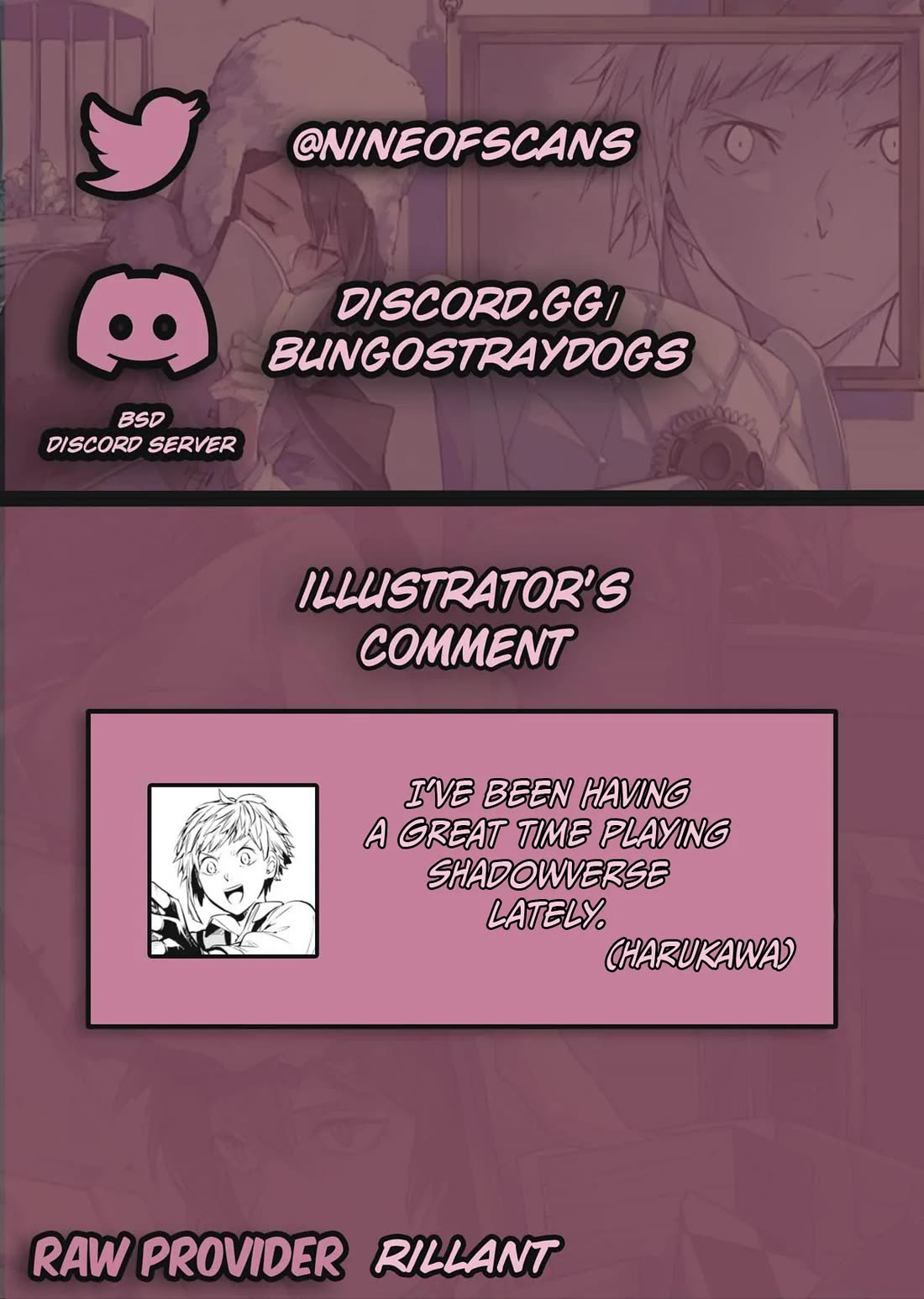 Bungou Stray Dogs Chapter 125.5 page 1 - Chapter 125.5