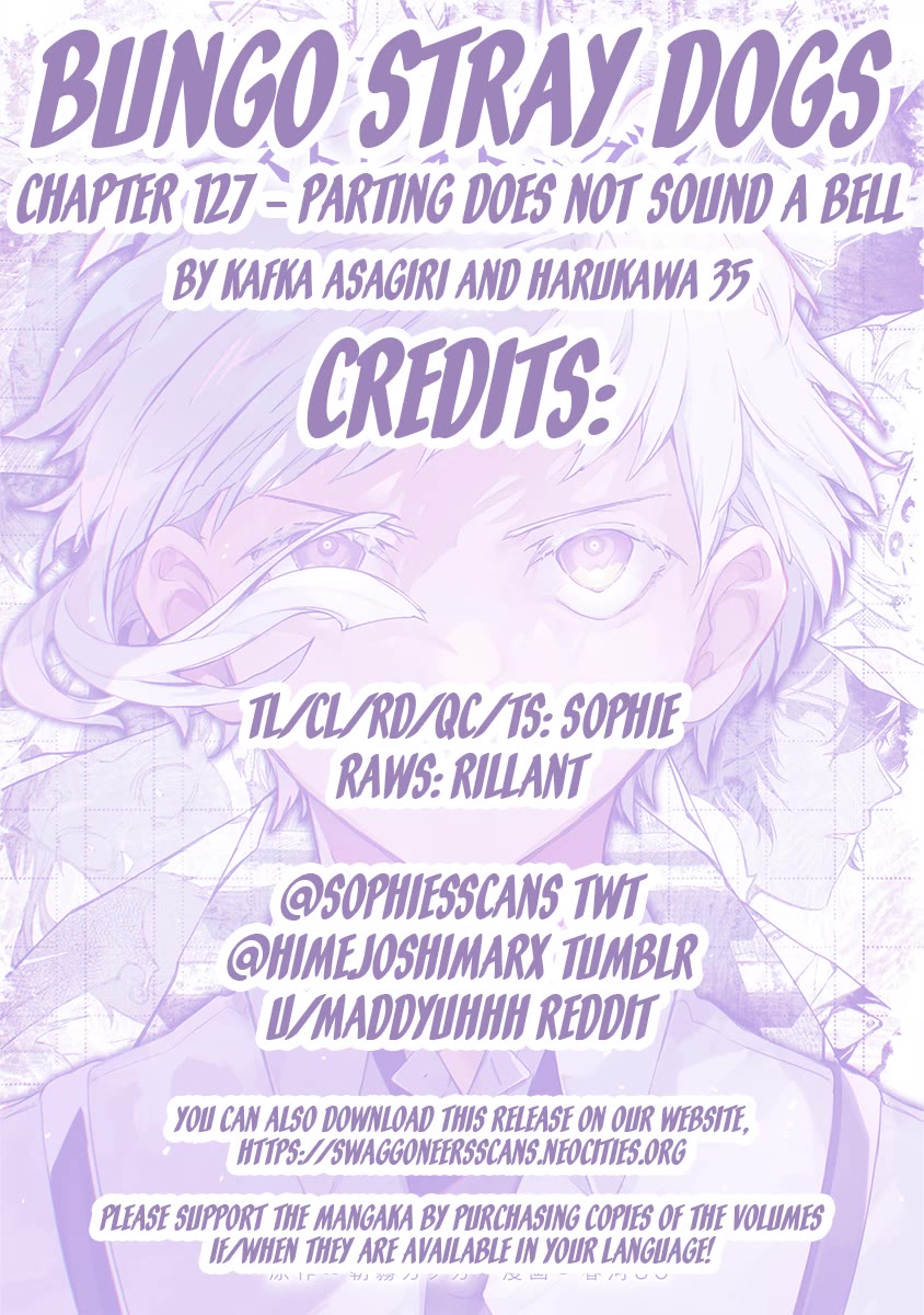Bungou Stray Dogs Chapter 127 page 34 - Chapter 127: Parting Does Not Sound a Bell