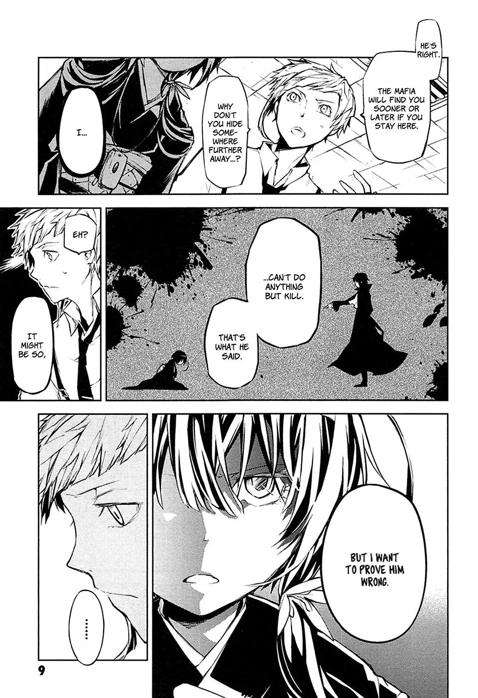 Bungou Stray Dogs Chapter 13 page 10 - Chapter 13: Ecstatic Detective Agency