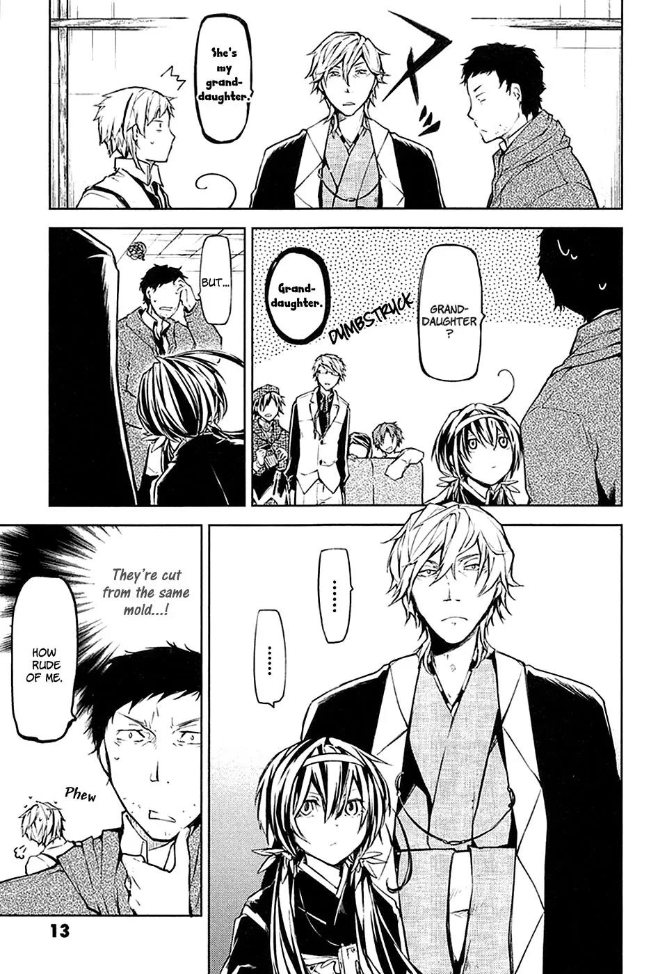 Bungou Stray Dogs Chapter 13 page 14 - Chapter 13: Ecstatic Detective Agency