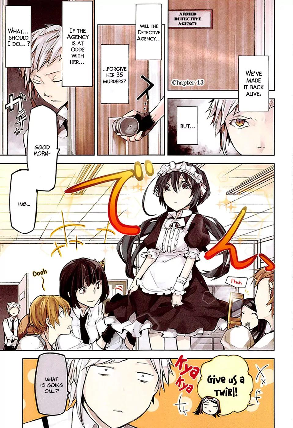 Bungou Stray Dogs Chapter 13 page 3 - Chapter 13: Ecstatic Detective Agency