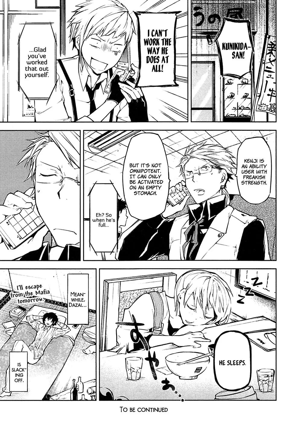 Bungou Stray Dogs Chapter 13 page 37 - Chapter 13: Ecstatic Detective Agency
