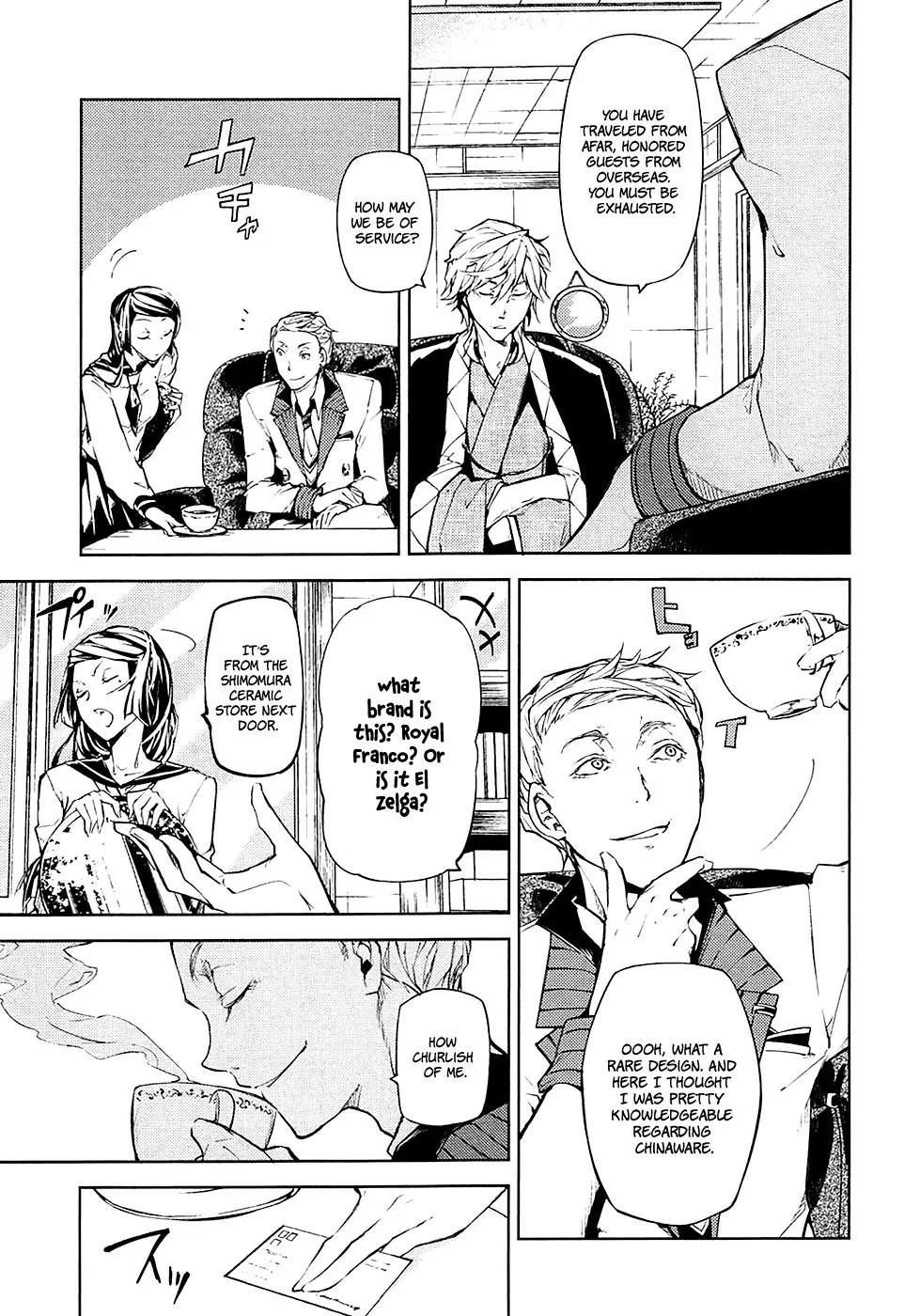 Bungou Stray Dogs Chapter 15 page 12 - Chapter 15: Born Back Ceaselessly into the Past - Part 1