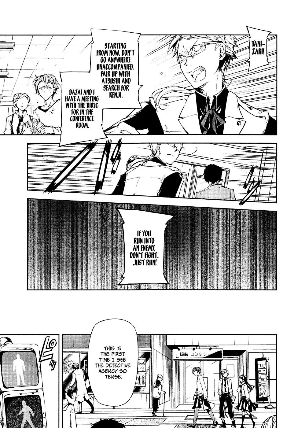 Bungou Stray Dogs Chapter 15 page 24 - Chapter 15: Born Back Ceaselessly into the Past - Part 1