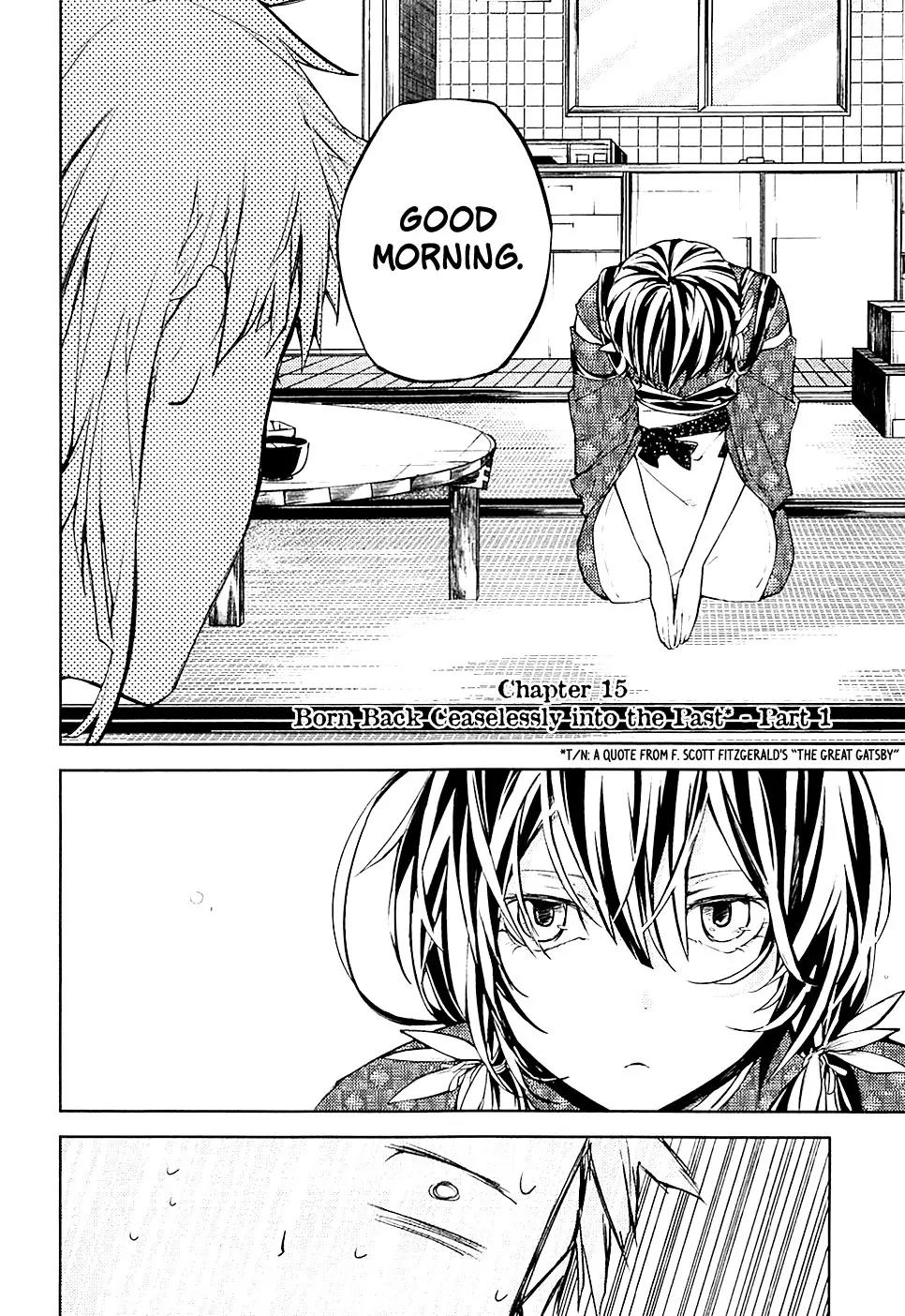Bungou Stray Dogs Chapter 15 page 3 - Chapter 15: Born Back Ceaselessly into the Past - Part 1