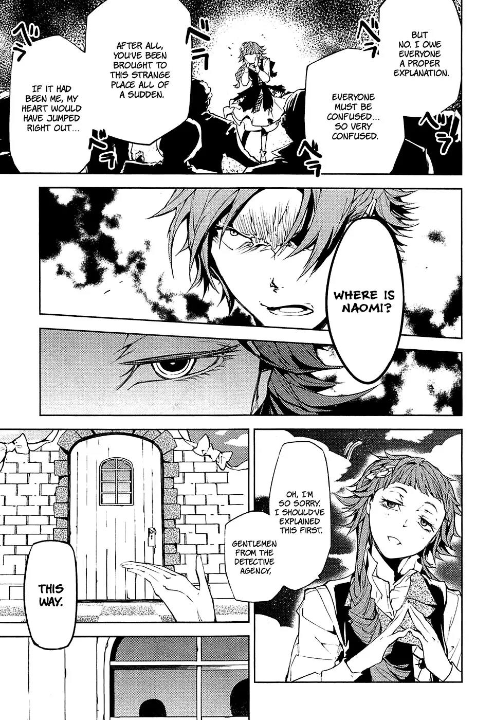 Bungou Stray Dogs Chapter 15 page 33 - Chapter 15: Born Back Ceaselessly into the Past - Part 1