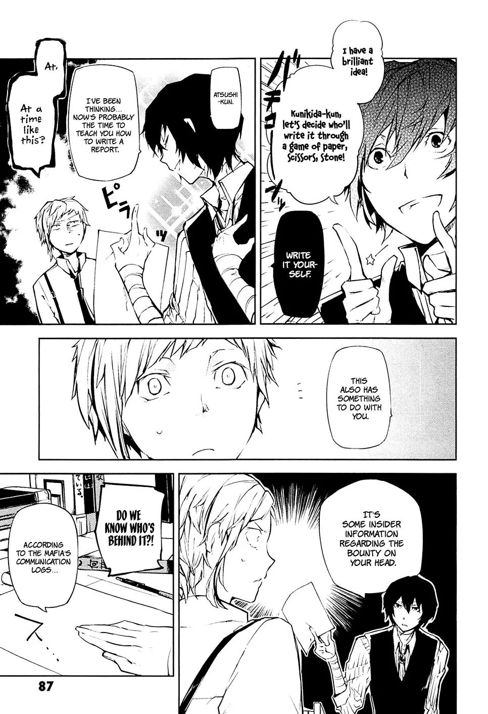 Bungou Stray Dogs Chapter 15 page 6 - Chapter 15: Born Back Ceaselessly into the Past - Part 1