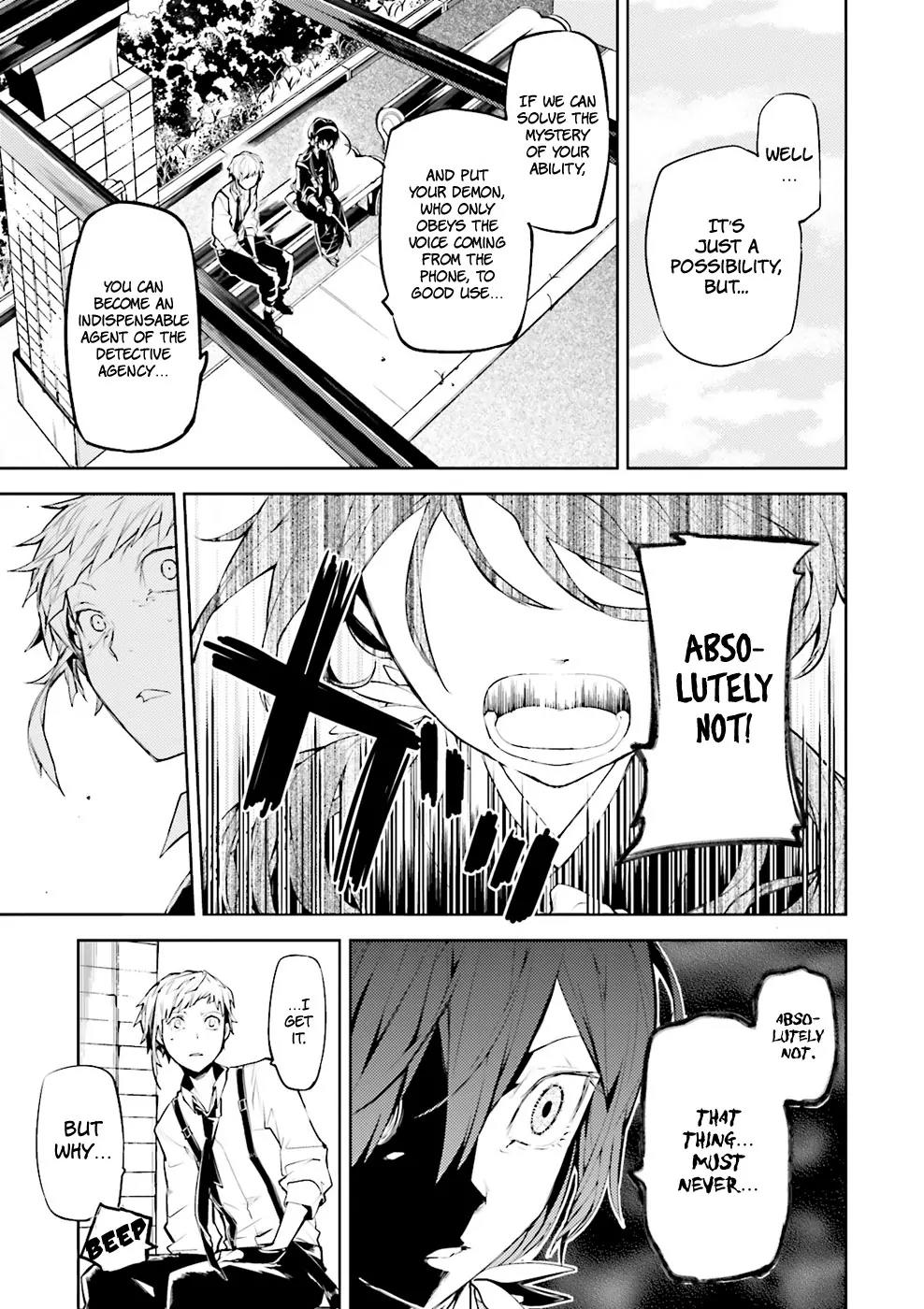 Bungou Stray Dogs Chapter 17 page 28 - Chapter 17: he First Mission