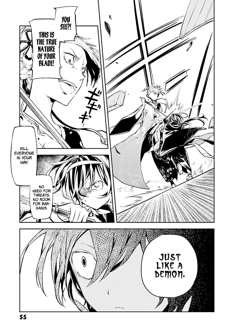 Bungou Stray Dogs Chapter 18 page 19 - Chapter 18: Flowers and Red Leaves, Snow and Gold
