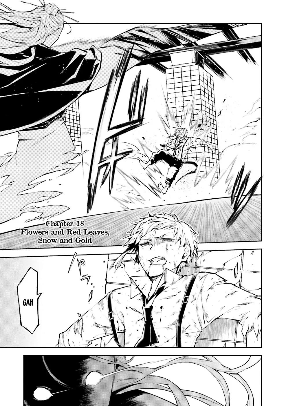 Bungou Stray Dogs Chapter 18 page 3 - Chapter 18: Flowers and Red Leaves, Snow and Gold