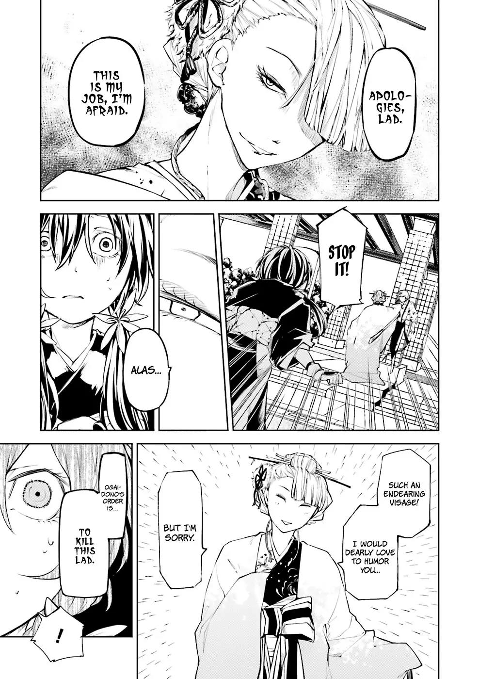 Bungou Stray Dogs Chapter 18 page 5 - Chapter 18: Flowers and Red Leaves, Snow and Gold