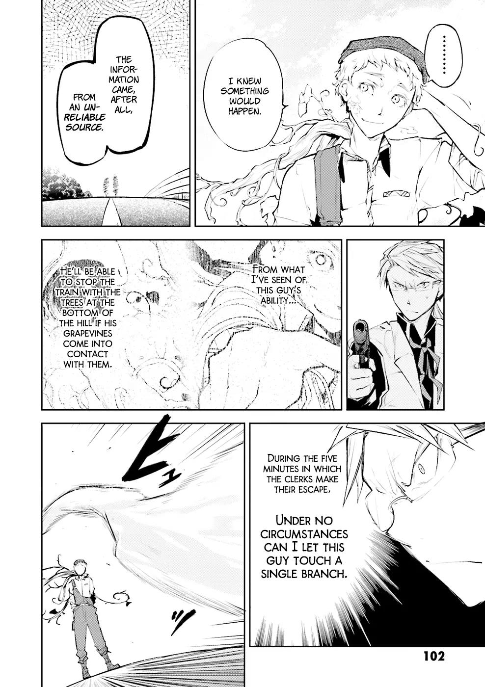 Bungou Stray Dogs Chapter 23 page 28 - Chapter 23: Grapes of Wrath Ripened in the Eye - Part 1