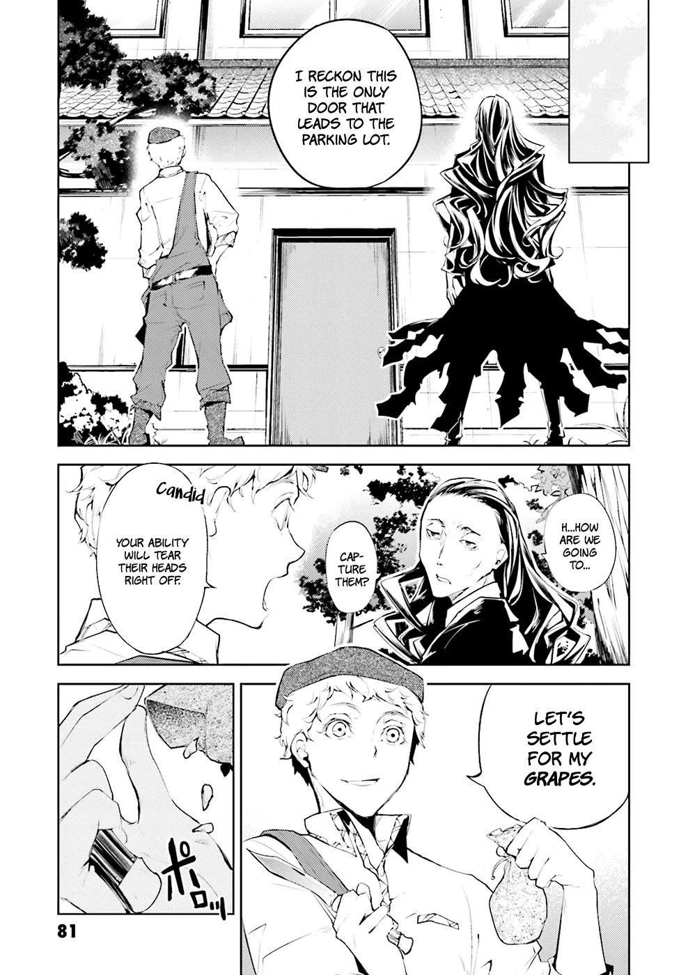Bungou Stray Dogs Chapter 23 page 8 - Chapter 23: Grapes of Wrath Ripened in the Eye - Part 1