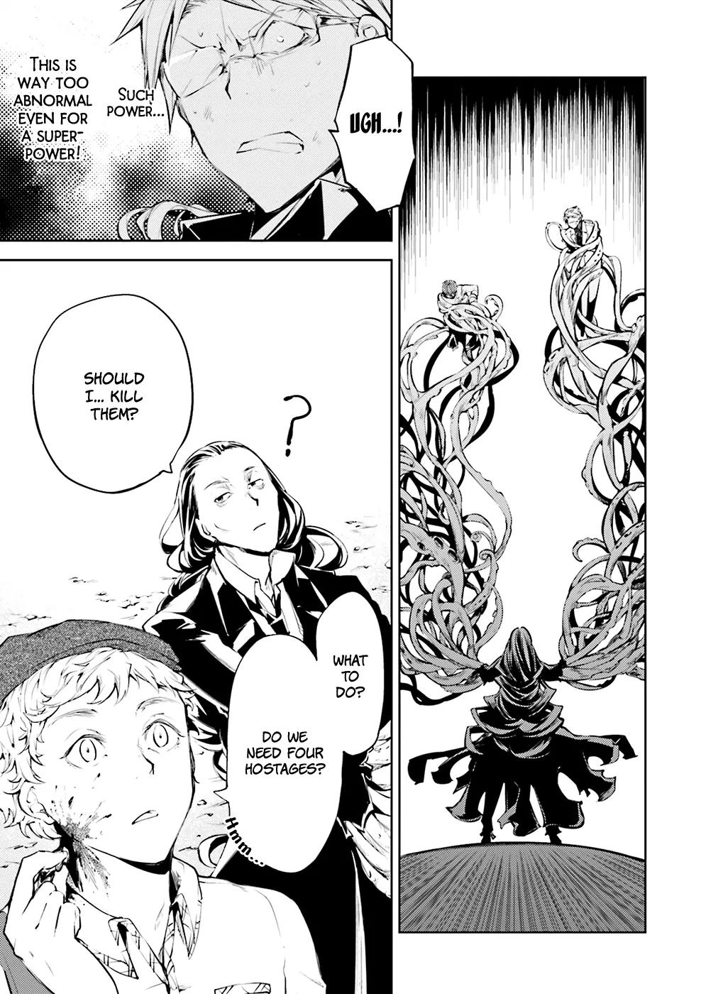 Bungou Stray Dogs Chapter 24 page 5 - Chapter 24: Grapes of Wrath Ripened in the Eye - Part 2