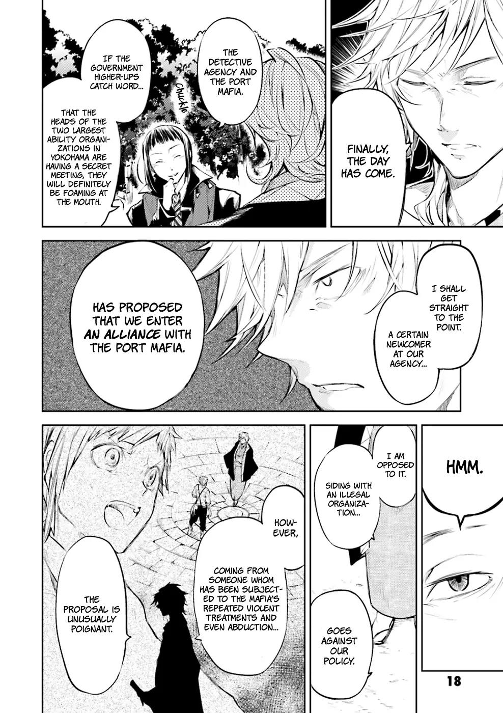 Bungou Stray Dogs Chapter 30 page 19 - Chapter 30: A Tower of Silence, A Feast of Crows