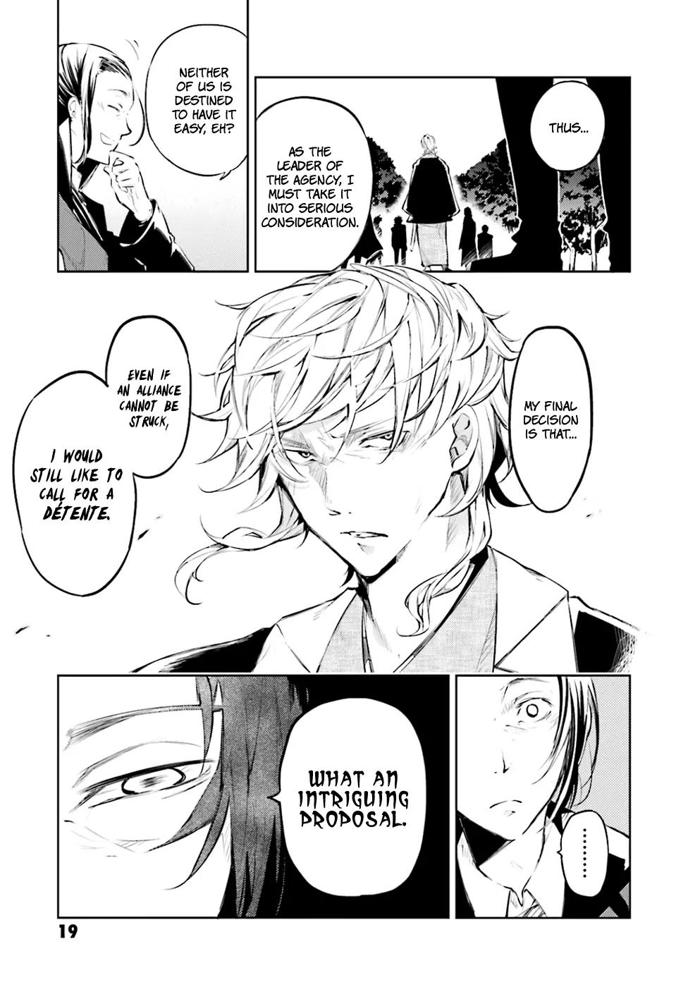 Bungou Stray Dogs Chapter 30 page 20 - Chapter 30: A Tower of Silence, A Feast of Crows