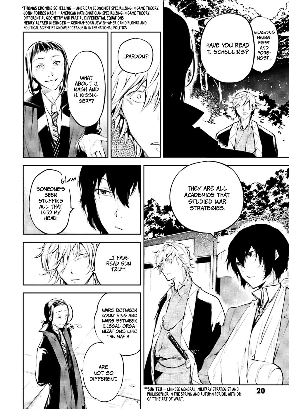 Bungou Stray Dogs Chapter 30 page 21 - Chapter 30: A Tower of Silence, A Feast of Crows