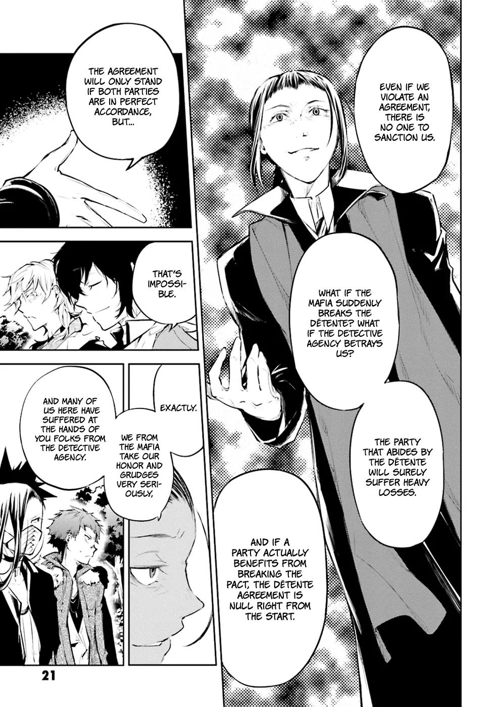 Bungou Stray Dogs Chapter 30 page 22 - Chapter 30: A Tower of Silence, A Feast of Crows
