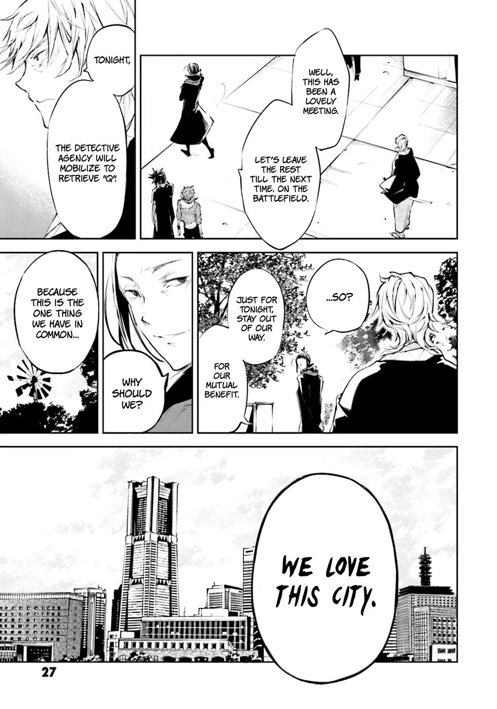 Bungou Stray Dogs Chapter 30 page 27 - Chapter 30: A Tower of Silence, A Feast of Crows