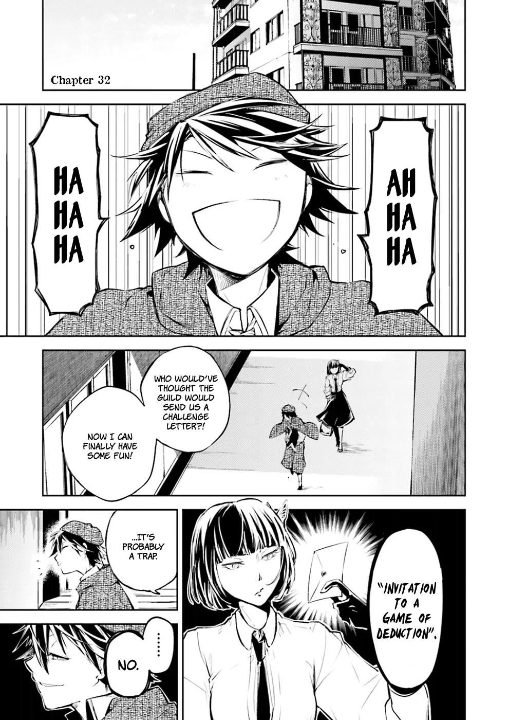 Bungou Stray Dogs Chapter 32 page 2 - Chapter 32: Poe and Ranpo