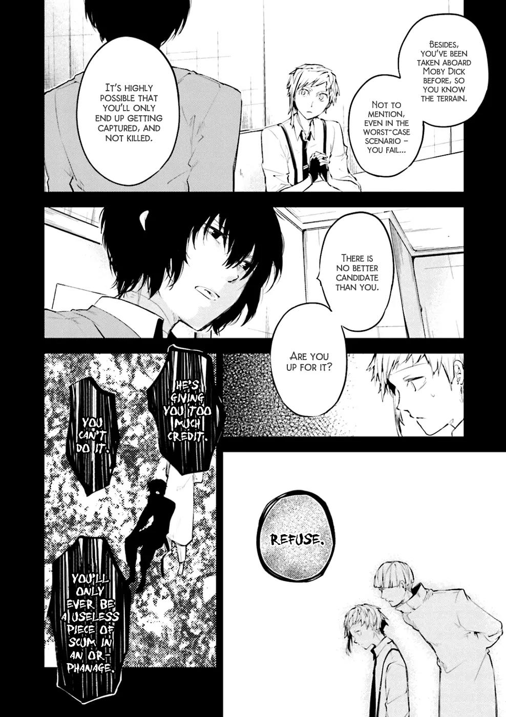 Bungou Stray Dogs Chapter 33 page 22 - Chapter 33: There Is a White Whale that Goes from Heaven to Sea