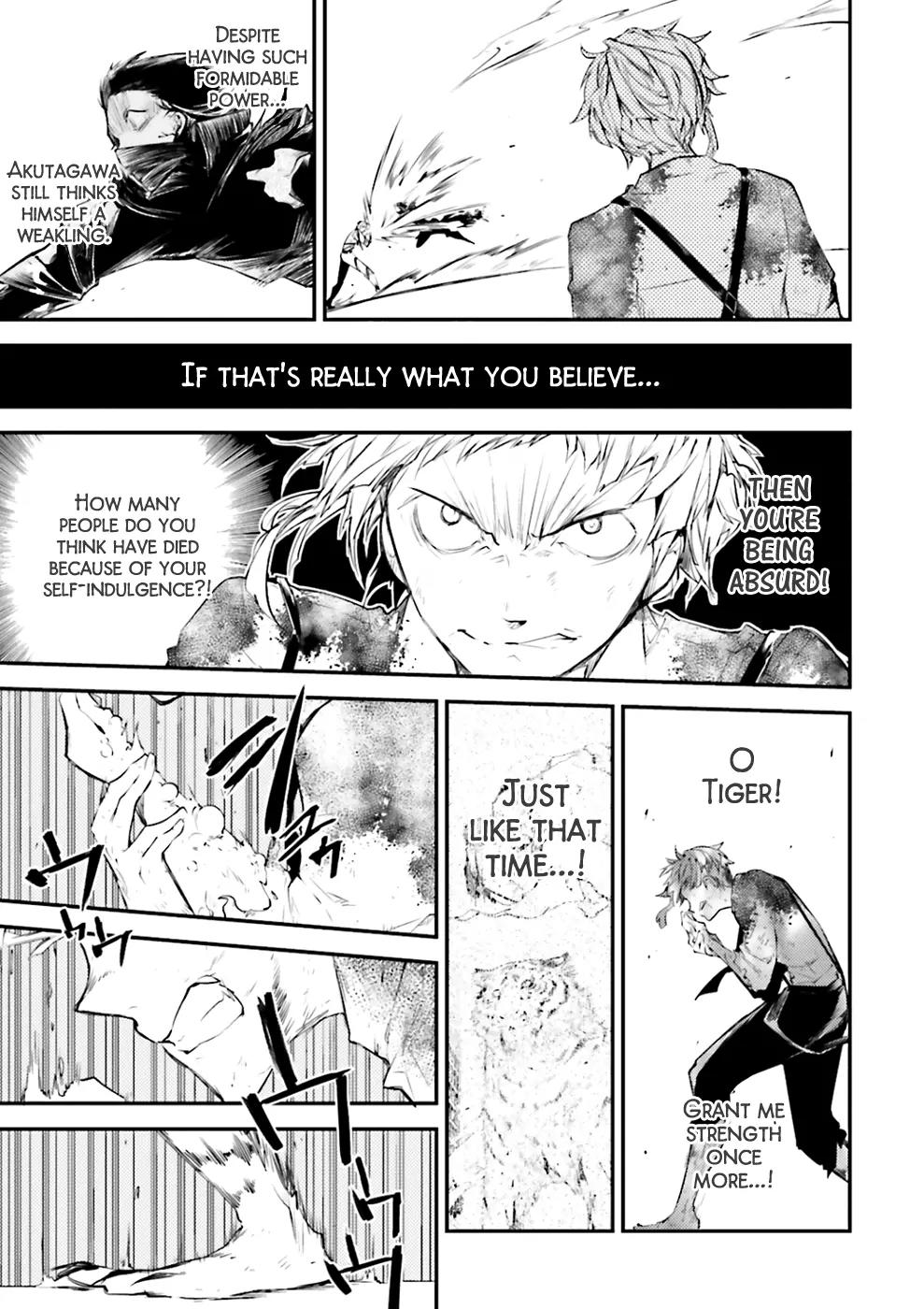 Bungou Stray Dogs Chapter 35 page 24 - Chapter 35: Rashomon, Tiger and Last Tycoon