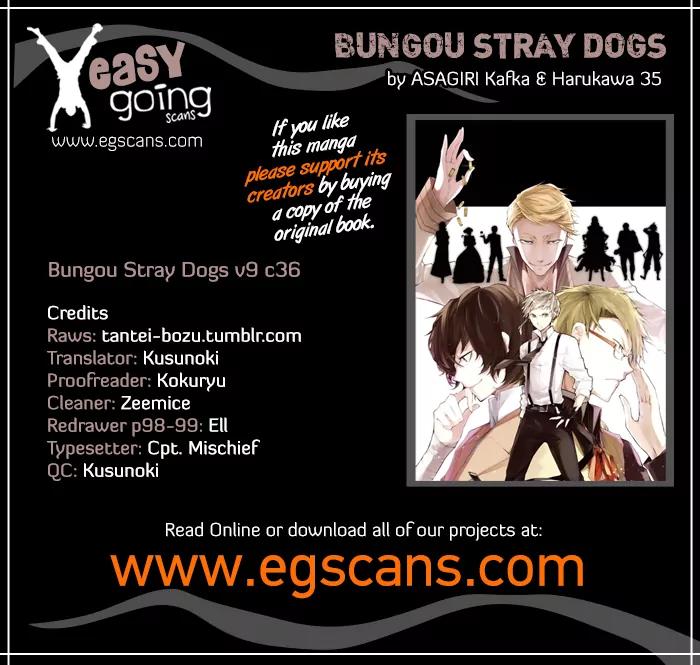 Bungou Stray Dogs Chapter 36 page 1 - Chapter 36: If My Burden Could Be Shed Today
