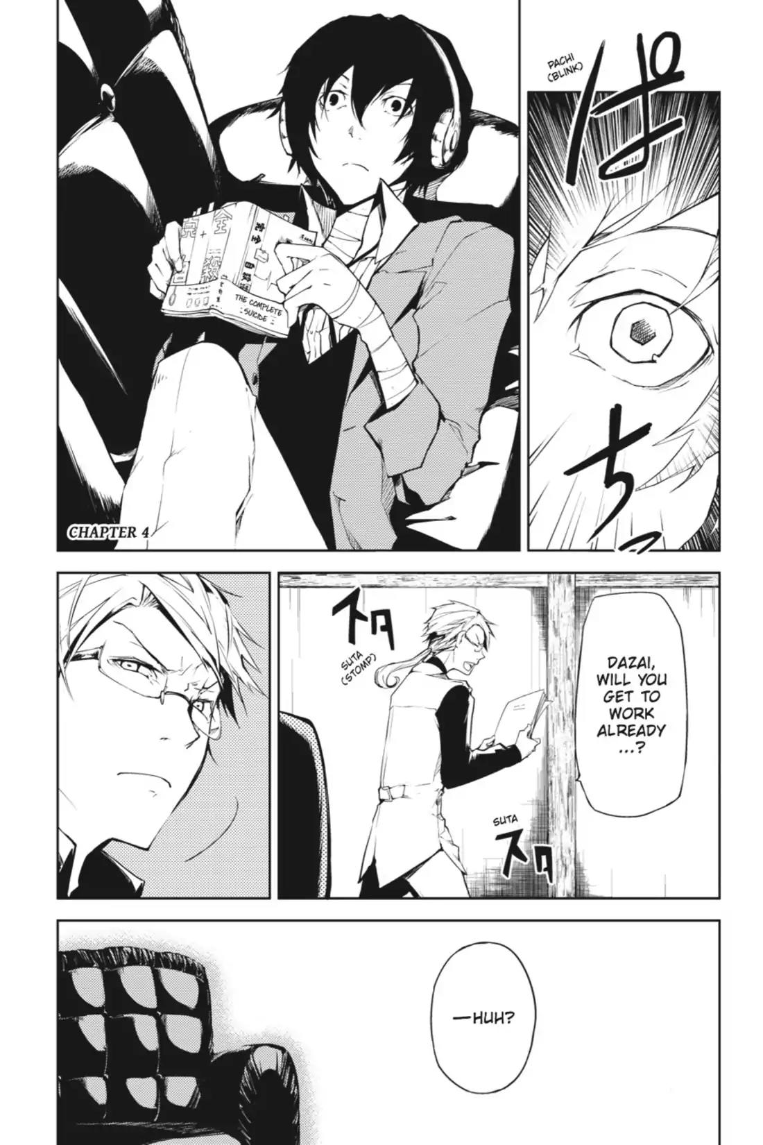 Bungou Stray Dogs Chapter 4 page 1 - Chapter 4: Yokohama Gangster Paradise, Part 2