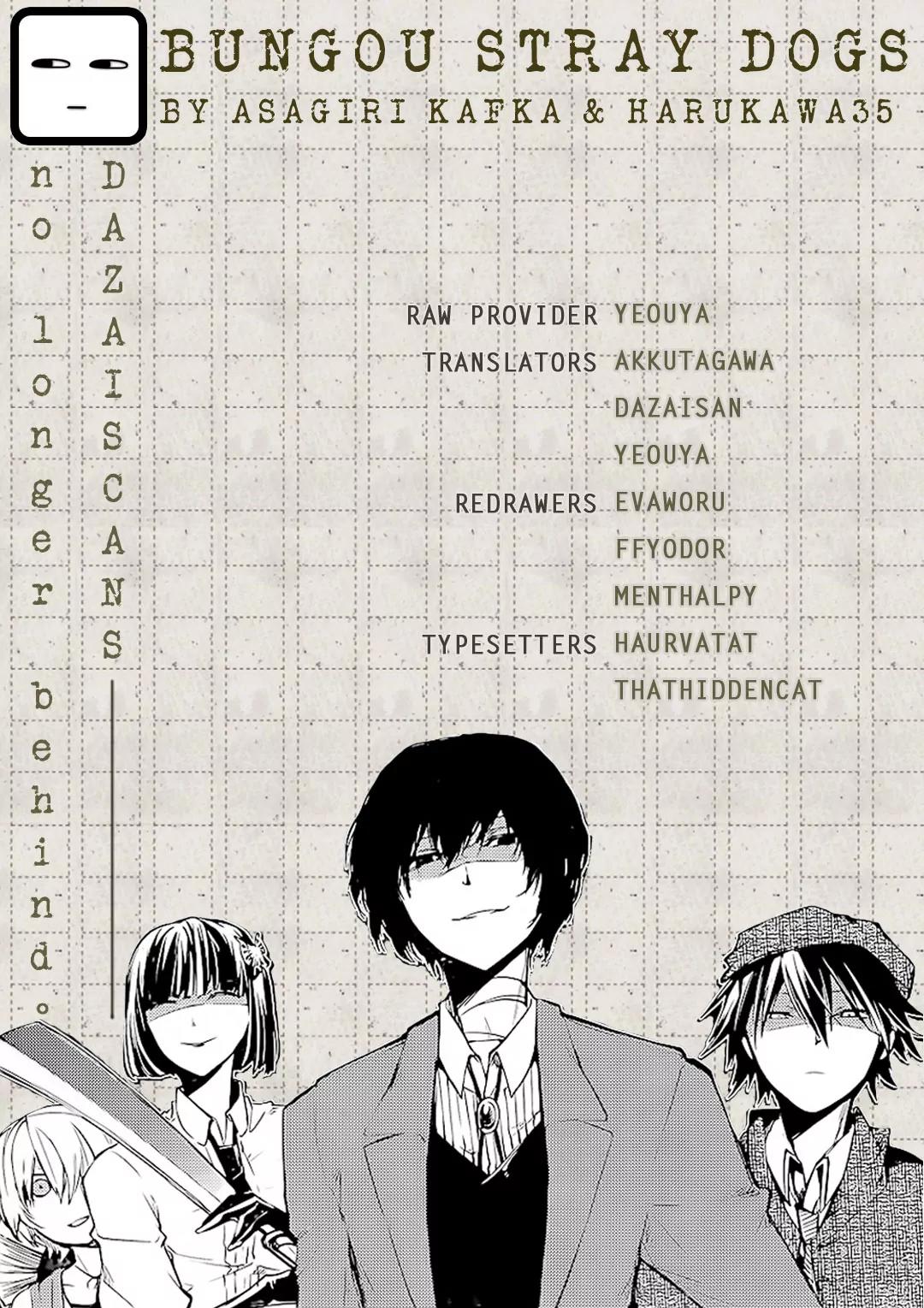 Bungou Stray Dogs Chapter 45 page 1 - Chapter 45: Fix it, Master Craft