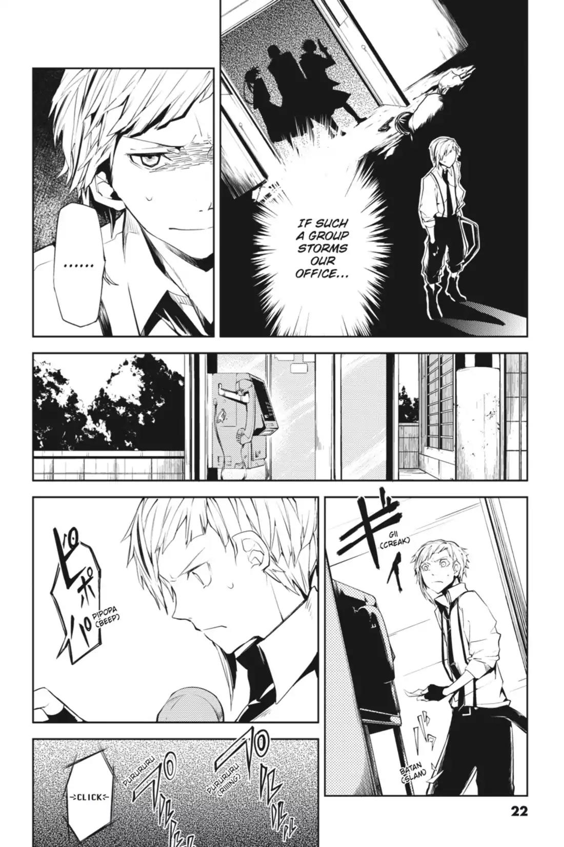 Bungou Stray Dogs Chapter 5 page 22 - Chapter 5: The Fatalist's Sorrow