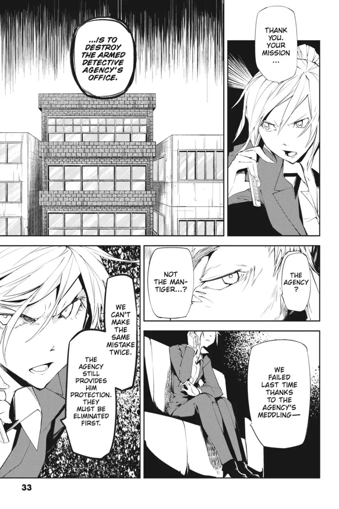 Bungou Stray Dogs Chapter 5 page 33 - Chapter 5: The Fatalist's Sorrow