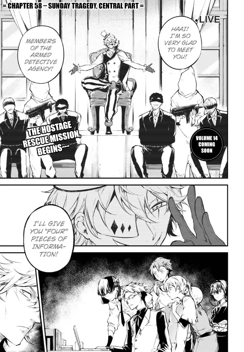 Bungou Stray Dogs Chapter 58 page 2 - Chapter 58: Sunday Tragedy (Part 2)