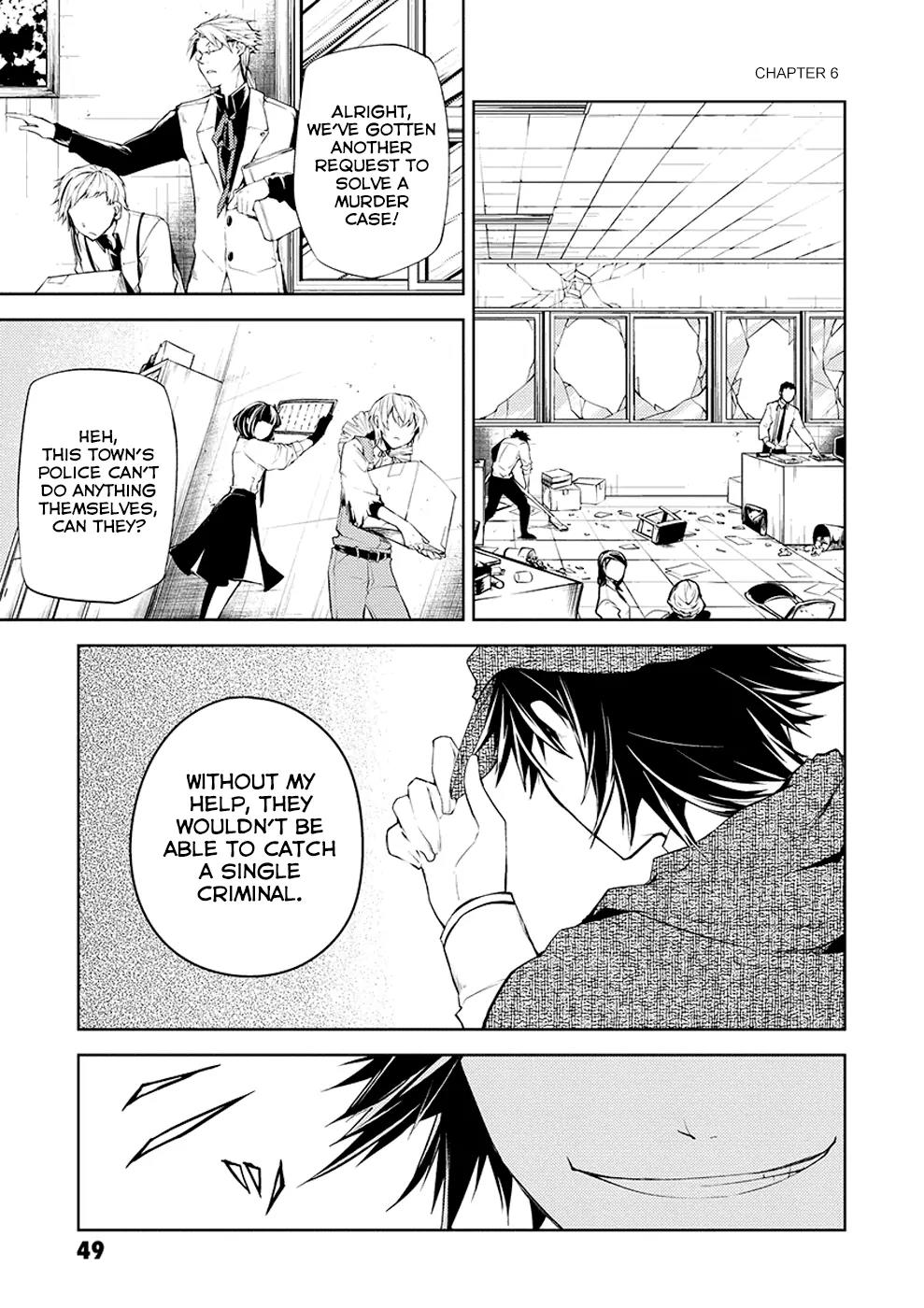 Bungou Stray Dogs Chapter 6 page 1 - Chapter 6: Murder on D Street
