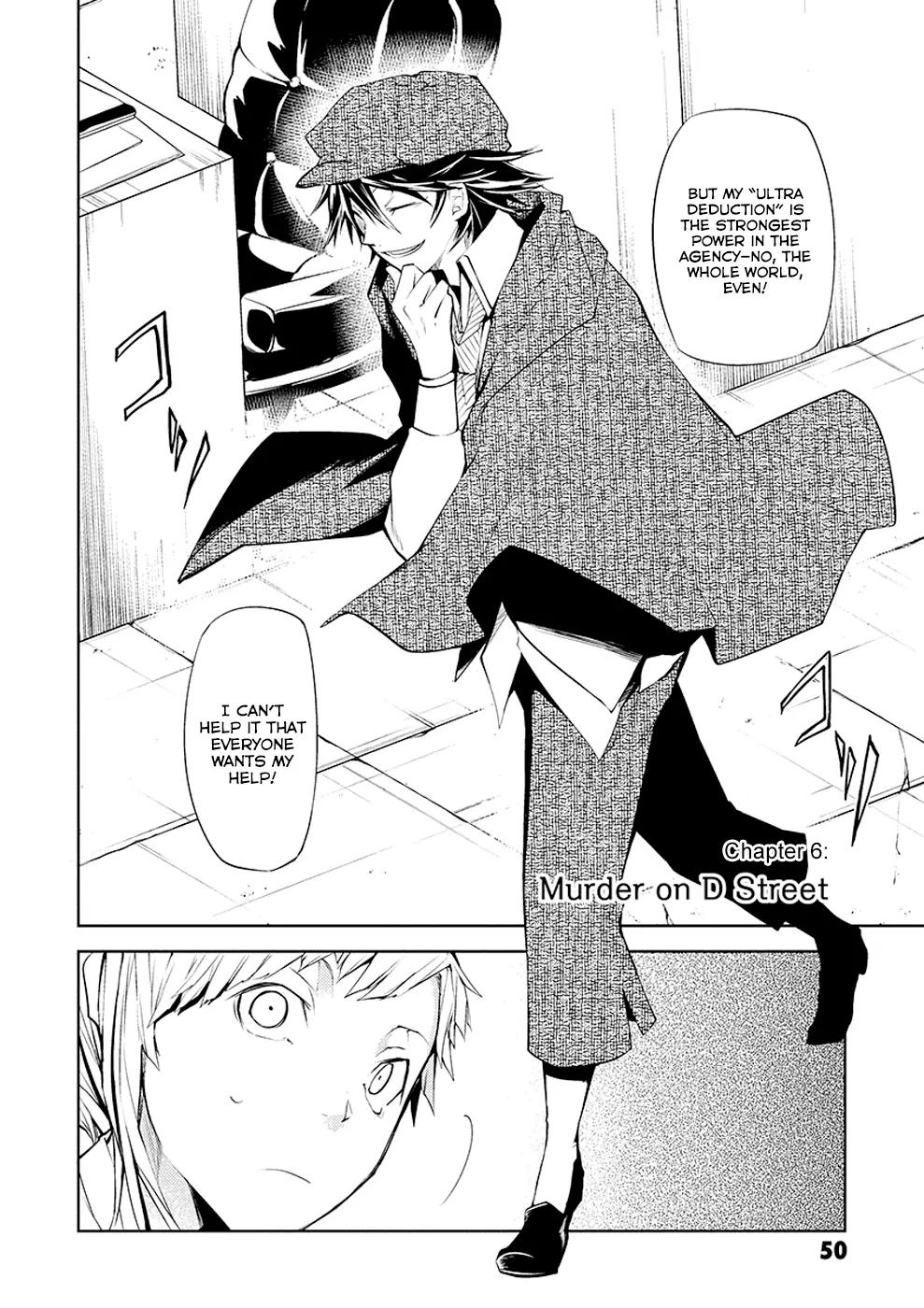 Bungou Stray Dogs Chapter 6 page 2 - Chapter 6: Murder on D Street