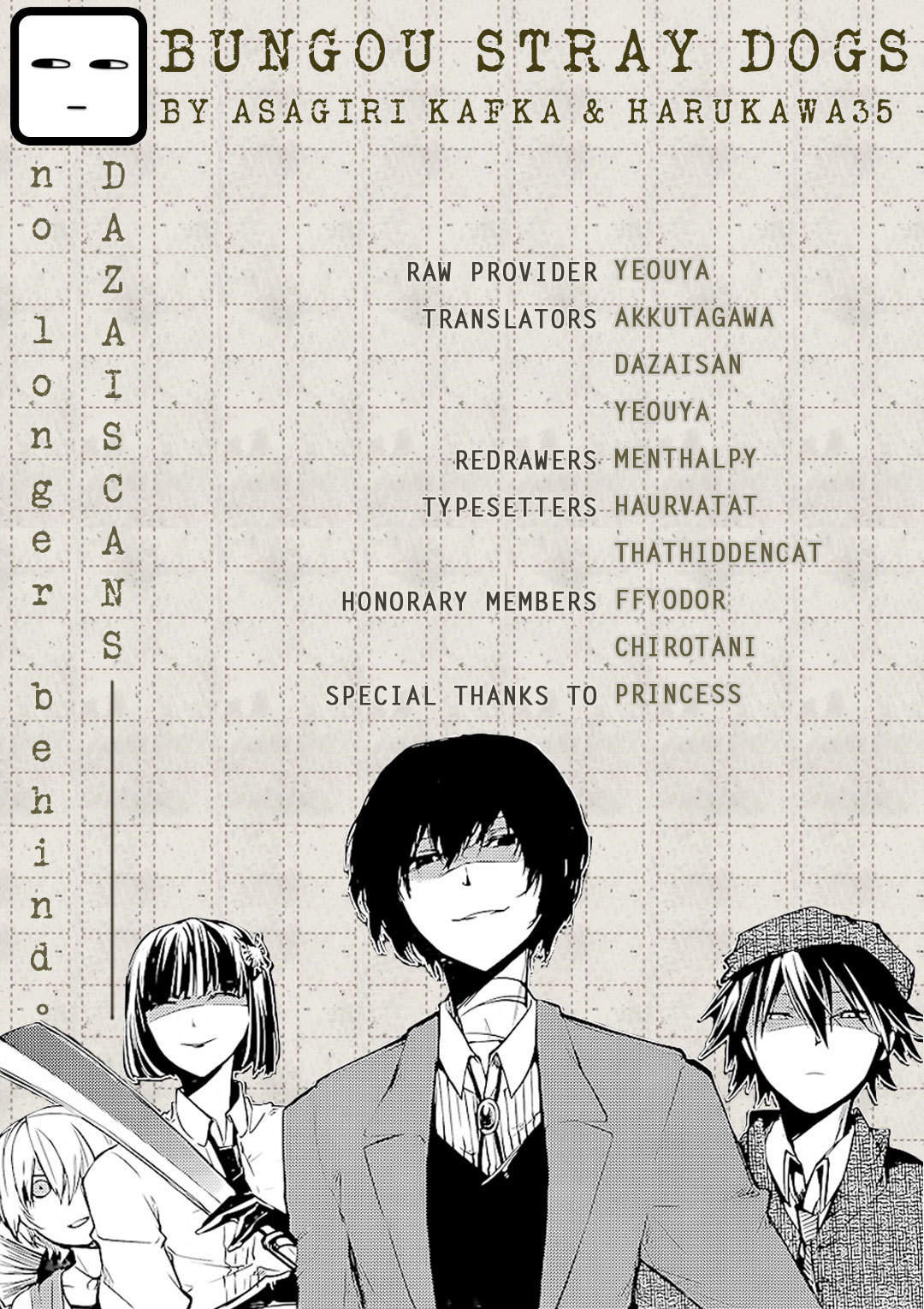 Bungou Stray Dogs Chapter 62 page 1 - Chapter 62: Dogs Hunt Dogs (Part 4)