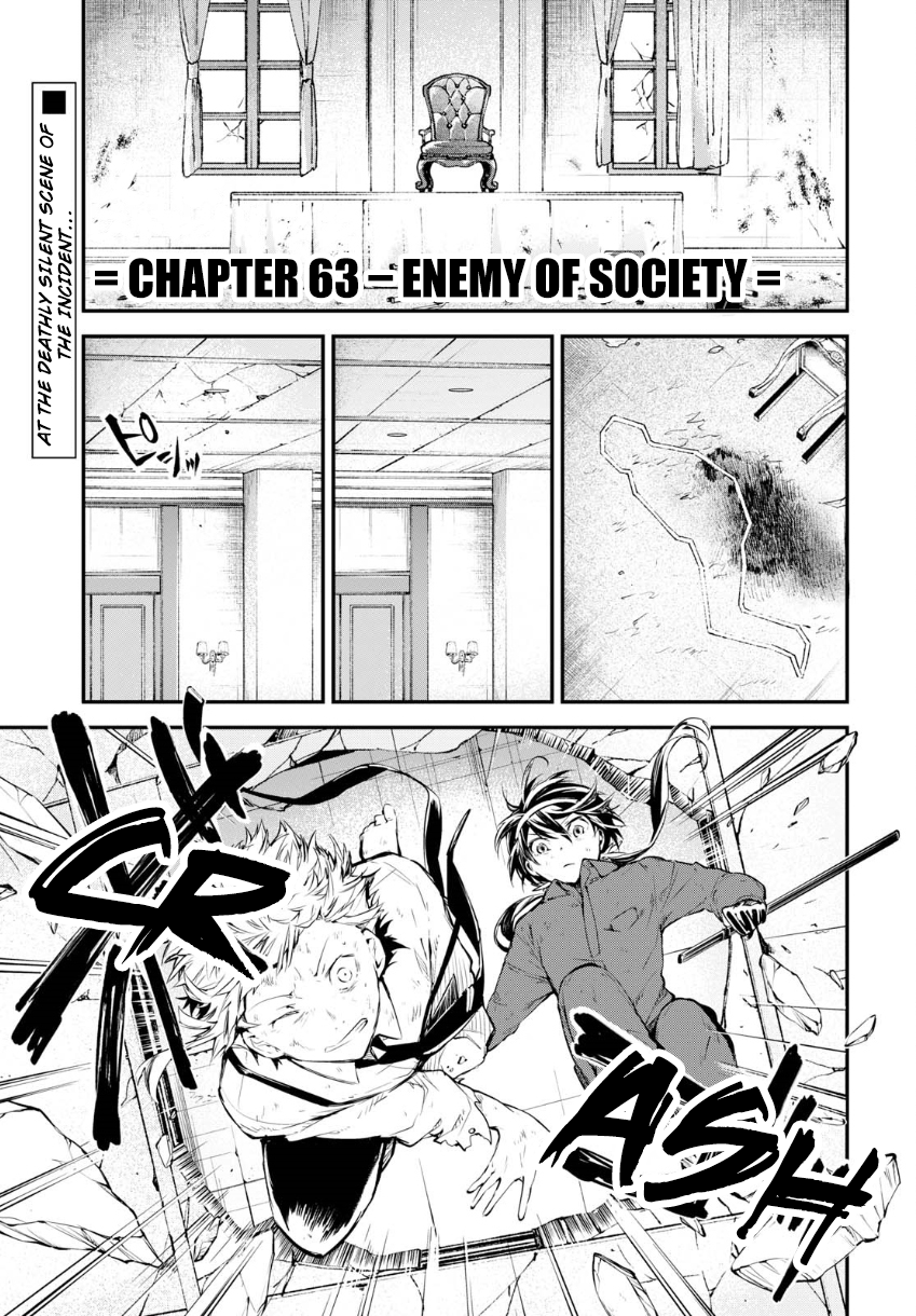 Bungou Stray Dogs Chapter 63 page 2 - Chapter 63: Enemy of Society