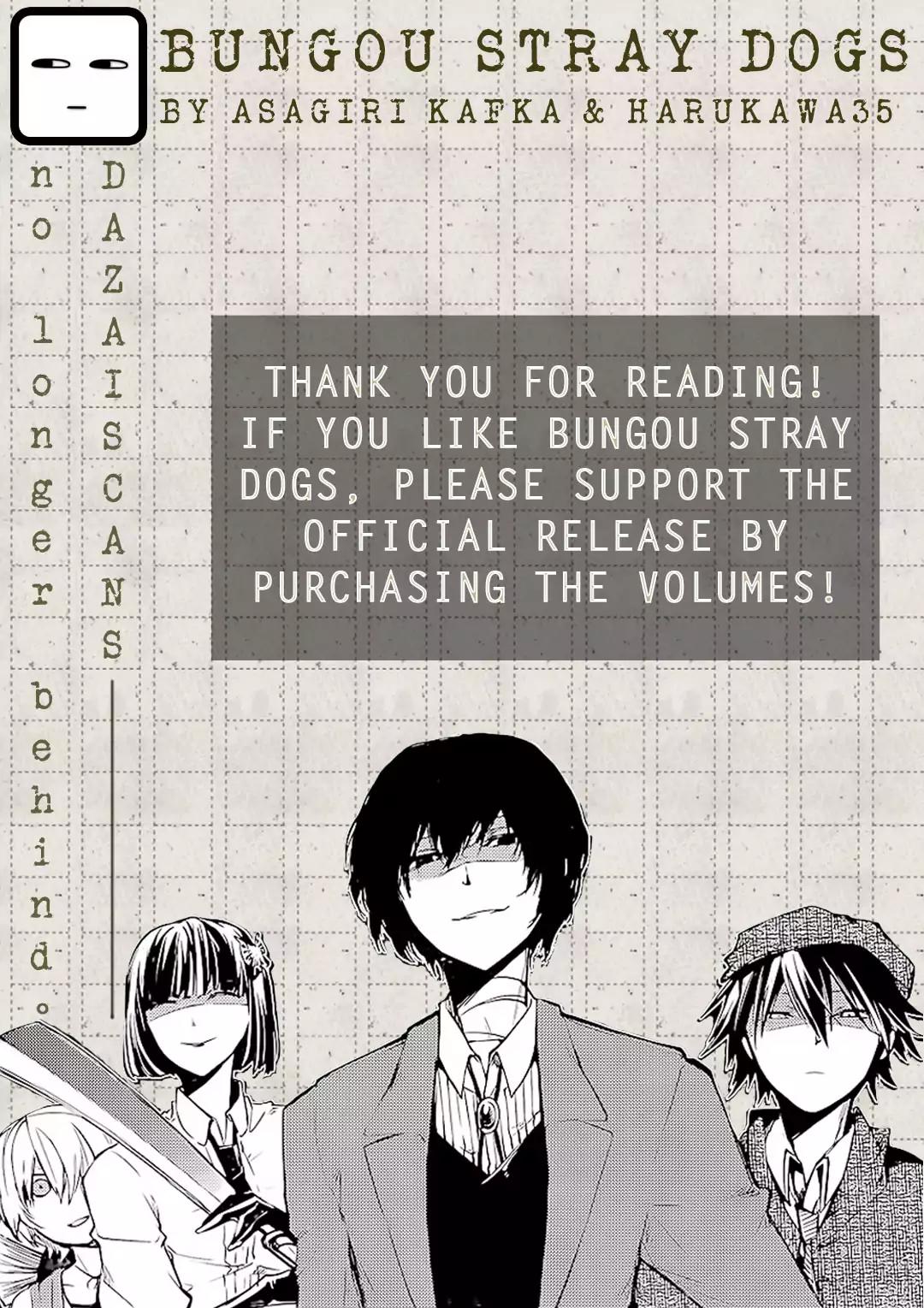 Bungou Stray Dogs Chapter 66 page 37 - Chapter 66: Dreaming of Butterflies [Conclusion]