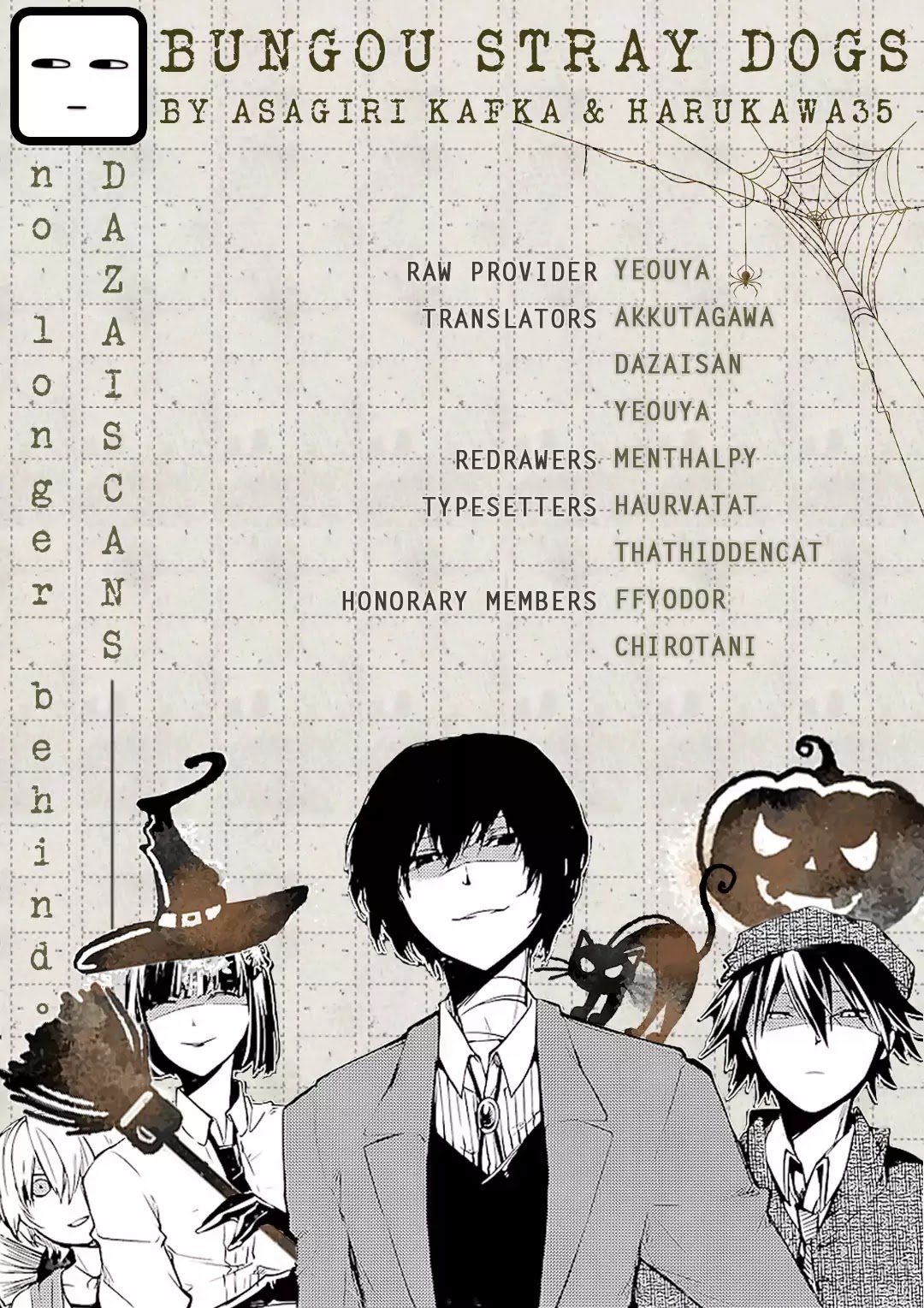 Bungou Stray Dogs Chapter 67 page 1 - Chapter 67: The Sorrow of Those Without Wings