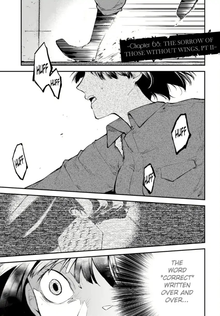 Bungou Stray Dogs Chapter 68 page 2 - Chapter 68: The Sorrow of Those Without Wings Part 2