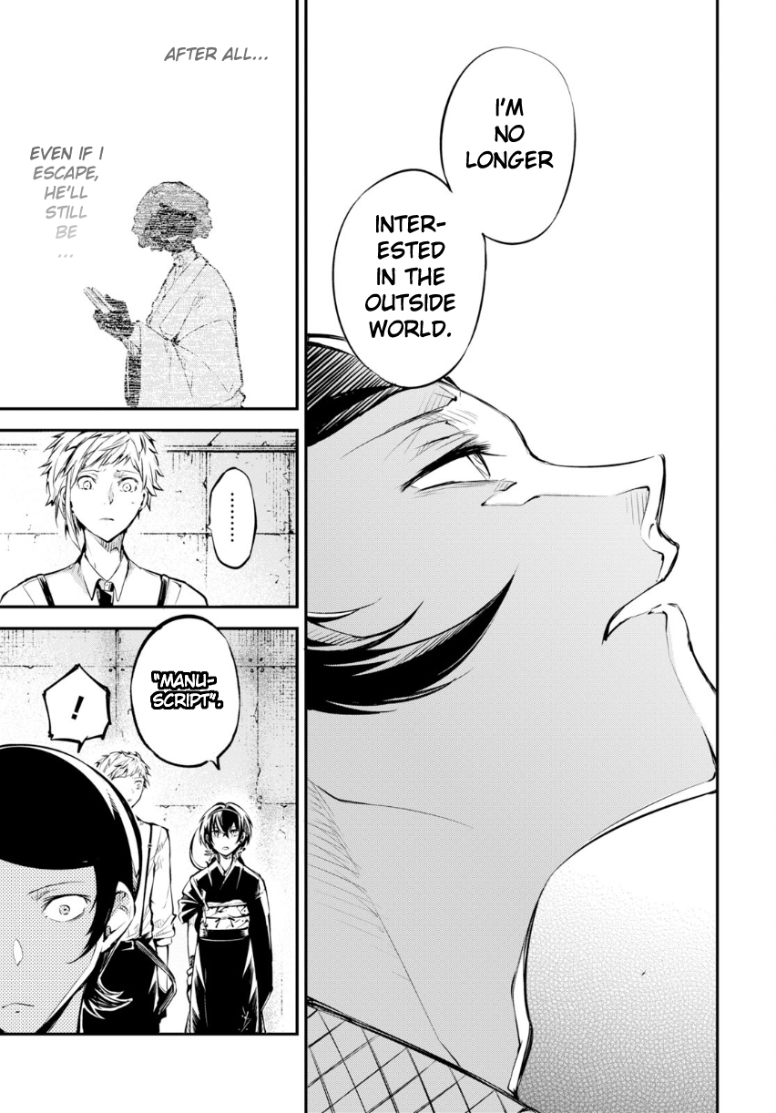 Bungou Stray Dogs Chapter 69 page 12 - Chapter 69: Record of a Jailbreak