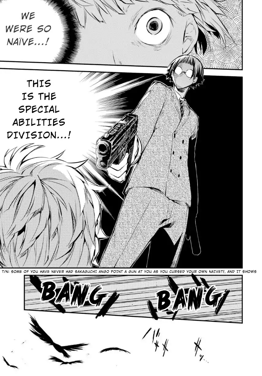 Bungou Stray Dogs Chapter 70 page 16 - Chapter 70: Record of a Jailbreak, Conclusion