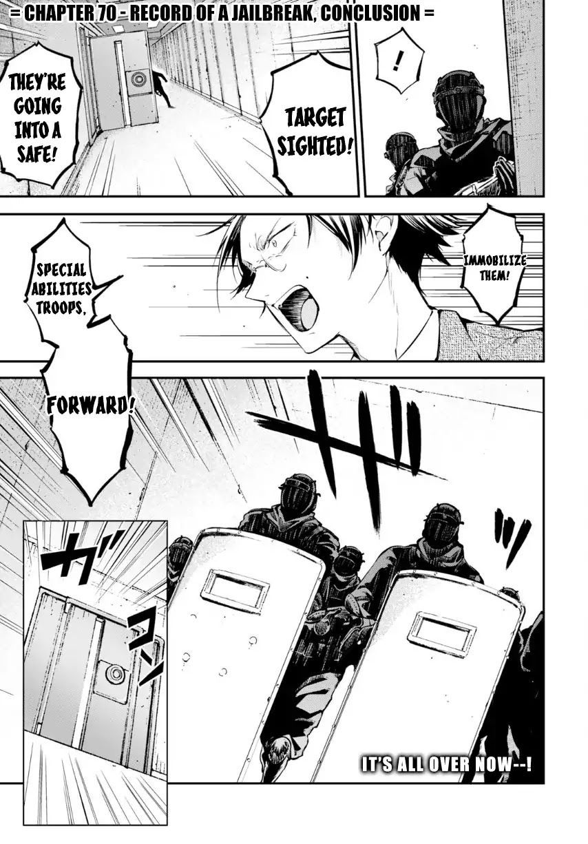 Bungou Stray Dogs Chapter 70 page 2 - Chapter 70: Record of a Jailbreak, Conclusion