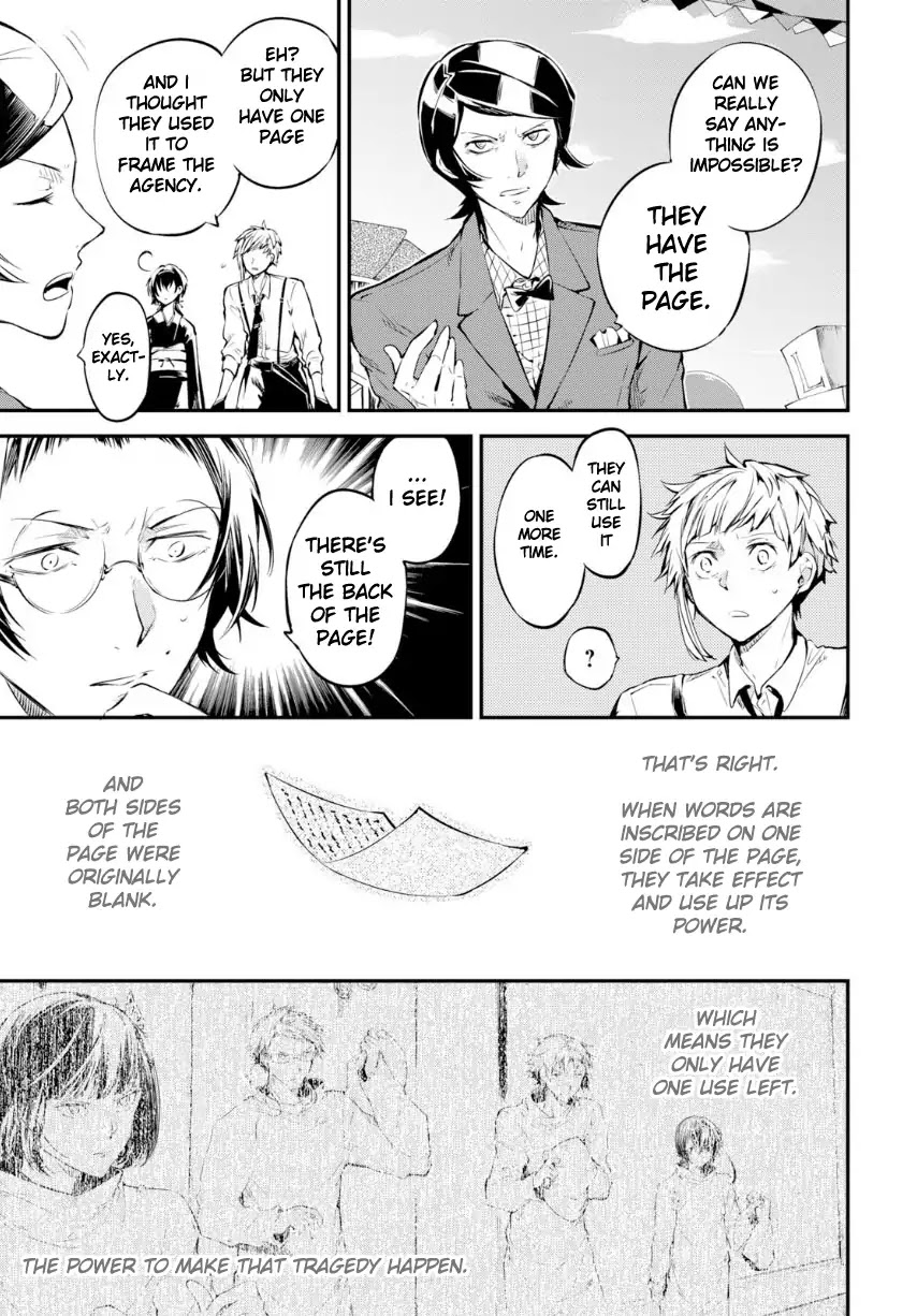 Bungou Stray Dogs Chapter 70 page 34 - Chapter 70: Record of a Jailbreak, Conclusion