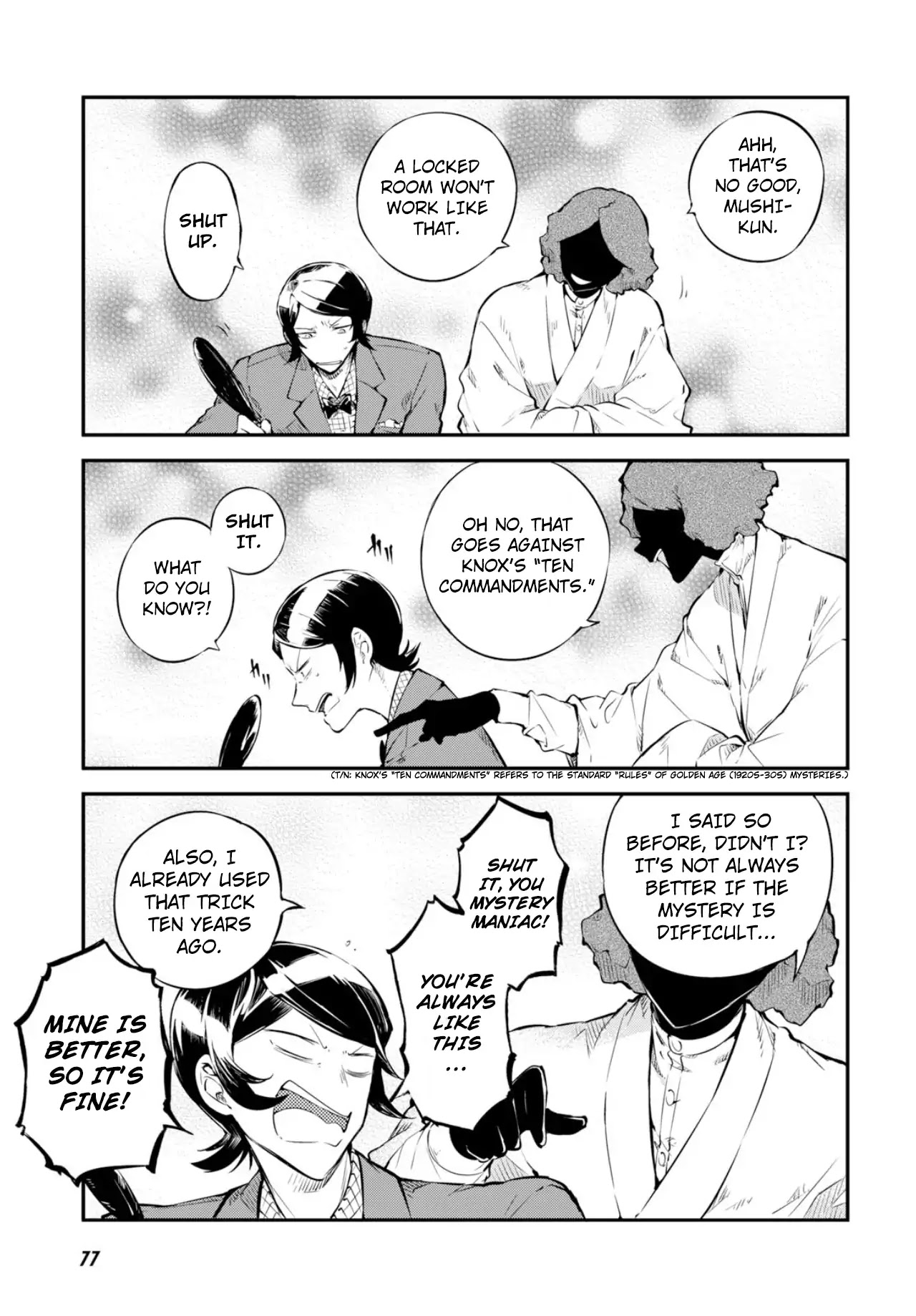 Bungou Stray Dogs Chapter 73.5 page 10 - Chapter 73.5: Bonus Story - Mushitarou At That Time