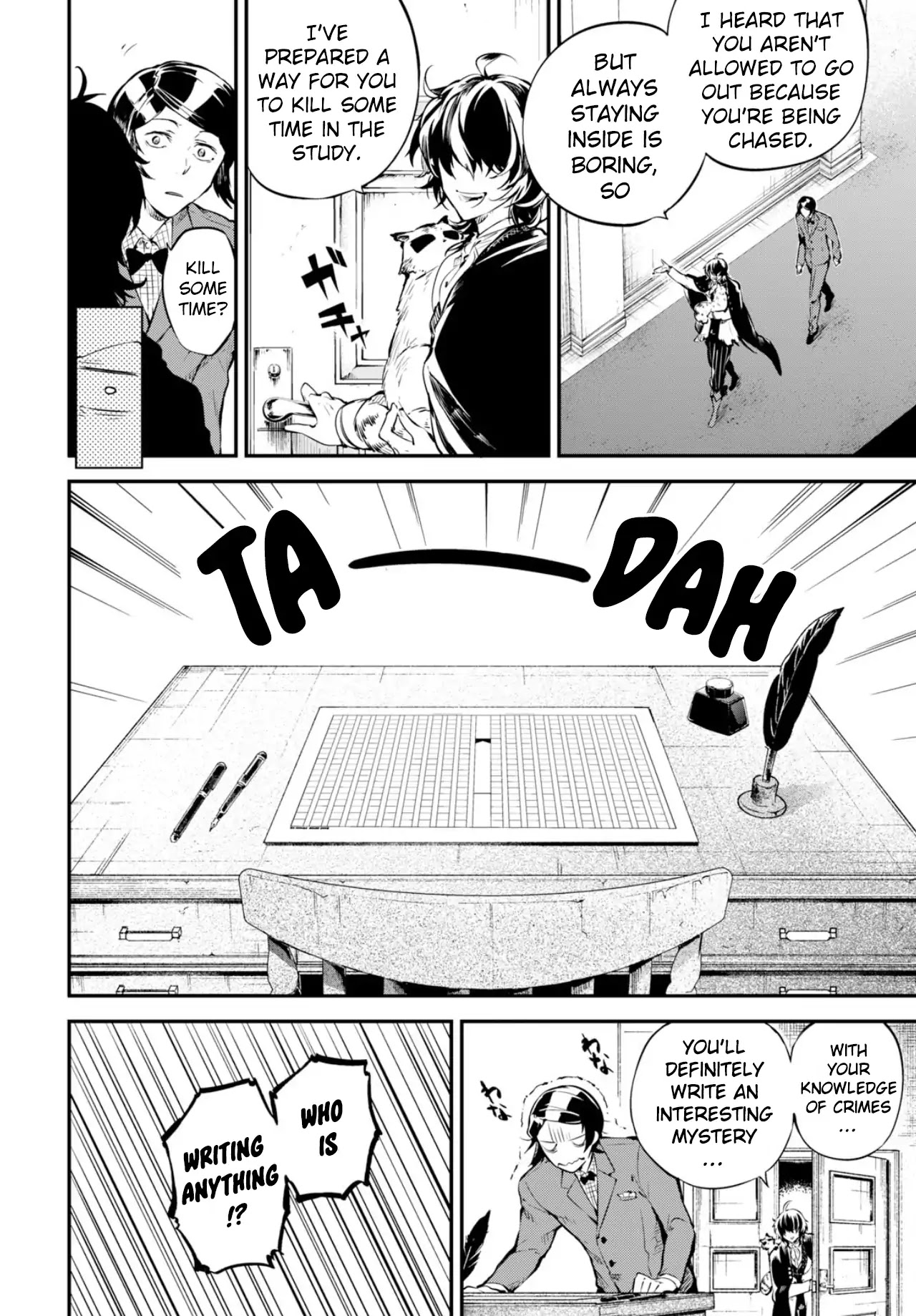 Bungou Stray Dogs Chapter 73.5 page 3 - Chapter 73.5: Bonus Story - Mushitarou At That Time
