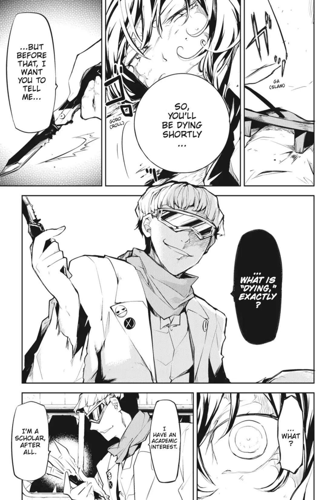 Bungou Stray Dogs Chapter 8 page 9 - Chapter 8: Kill a Man and Die Thee Too, Part 2