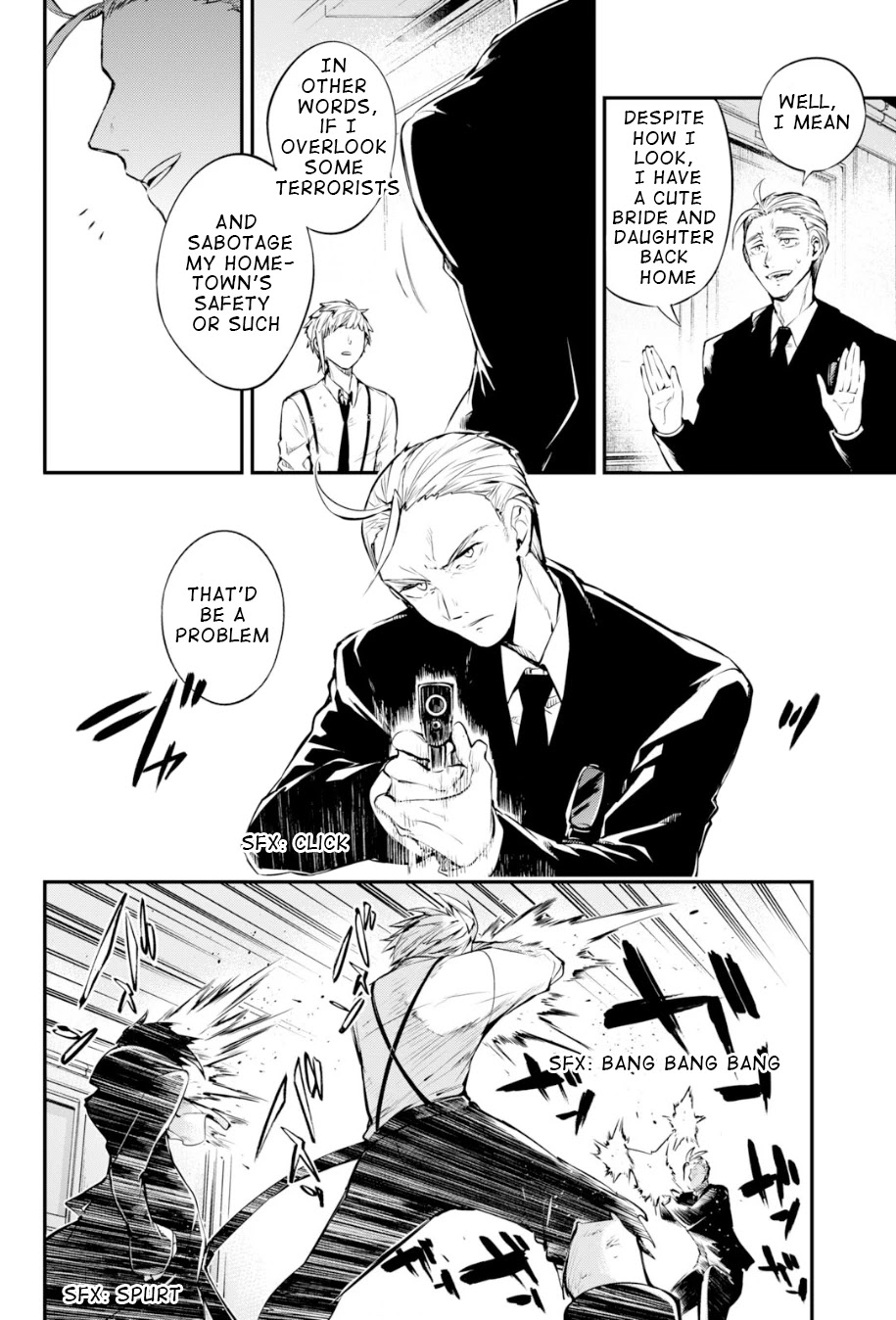 Bungou Stray Dogs Chapter 85 page 8 - Chapter 85: Hero VS. Criminal, Part 2
