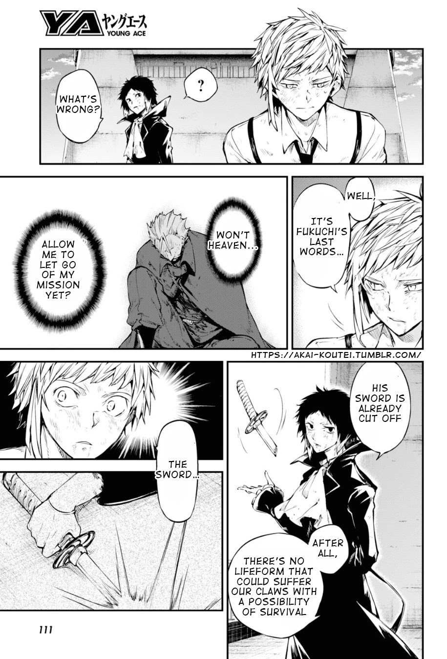 Bungou Stray Dogs Chapter 87 page 15 - Chapter 87: Hero VS. Criminal, Part 4